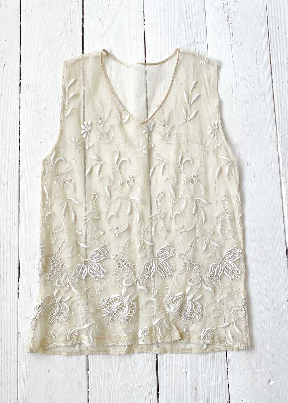 Antique 1920s Lace Top - image 1