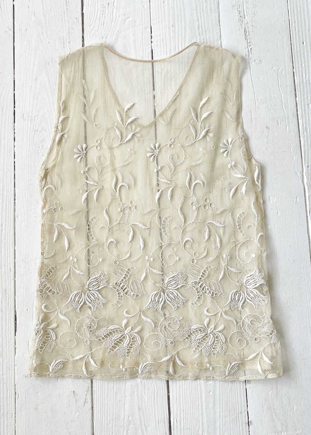 Antique 1920s Lace Top - image 4