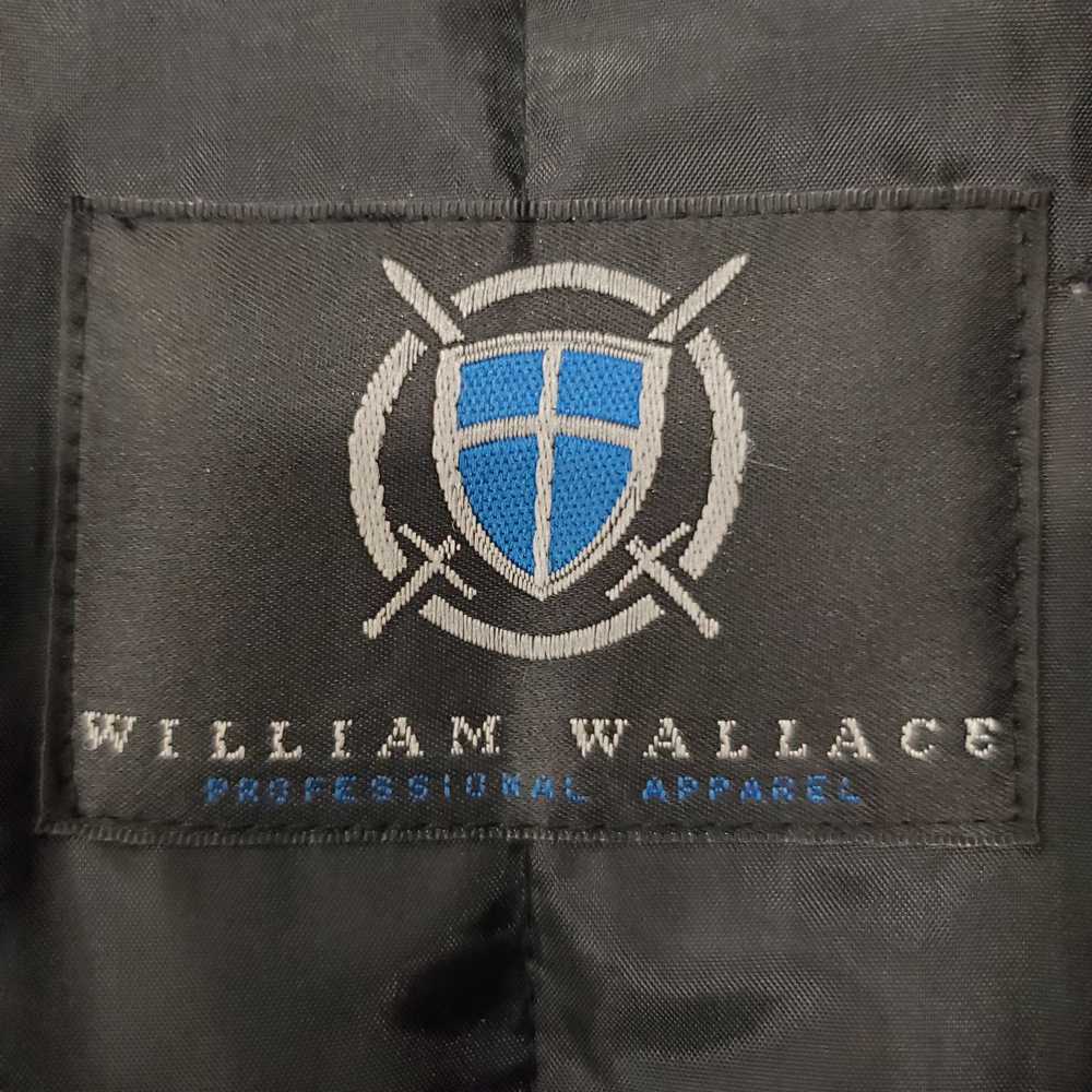 William Wallace Men Black Trench Coat Sz46L NWT - image 3