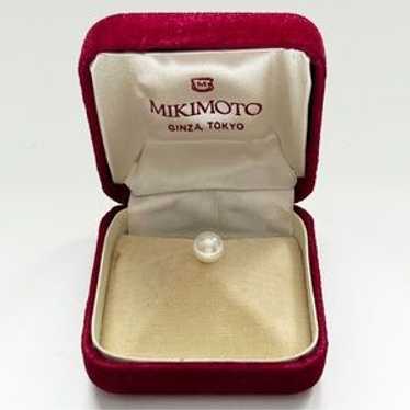 正規未 限定 ミキモト ヴィンテージ インフィニティタイピン トリニティラウンド Mikimoto Vintage Infinity Tie Pin Trinity Round Open Ring