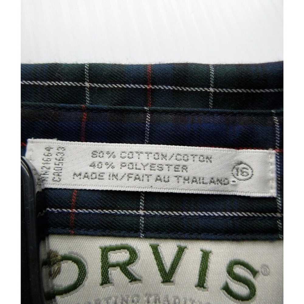 VINTAGE Orvis Shirt 16 Button Up Plaid Bow Peasan… - image 10