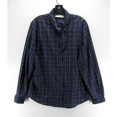 VINTAGE Orvis Shirt 16 Button Up Plaid Bow Peasan… - image 1