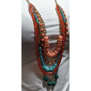 Vintage Avon Southwestern Multilayer Necklace - image 1