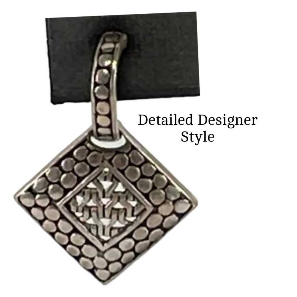 925 Sterling Silver Designer earrings - image 2