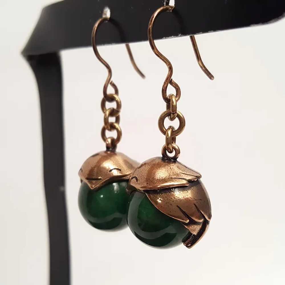 Kalevala Koru - Tintti Bird Bronze Earrings - Fin… - image 3