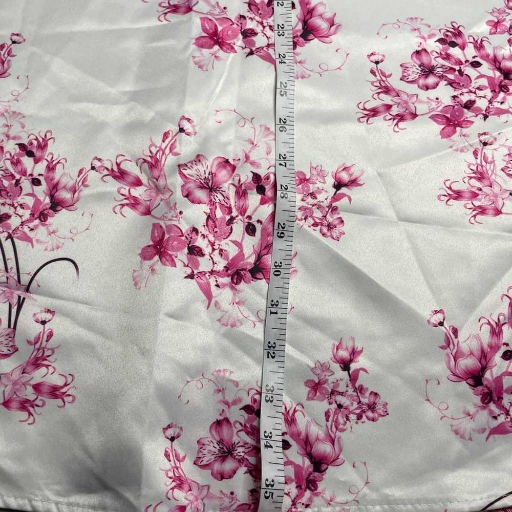 1950’s Pink Floral Swing Dress - image 4