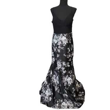 Blondie Nites Black Floral Mermaid Dress