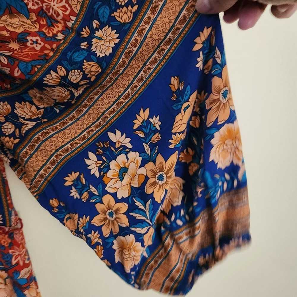 BTFBM NWOT Bohemian Peasant Patchwork Floral Dres… - image 8