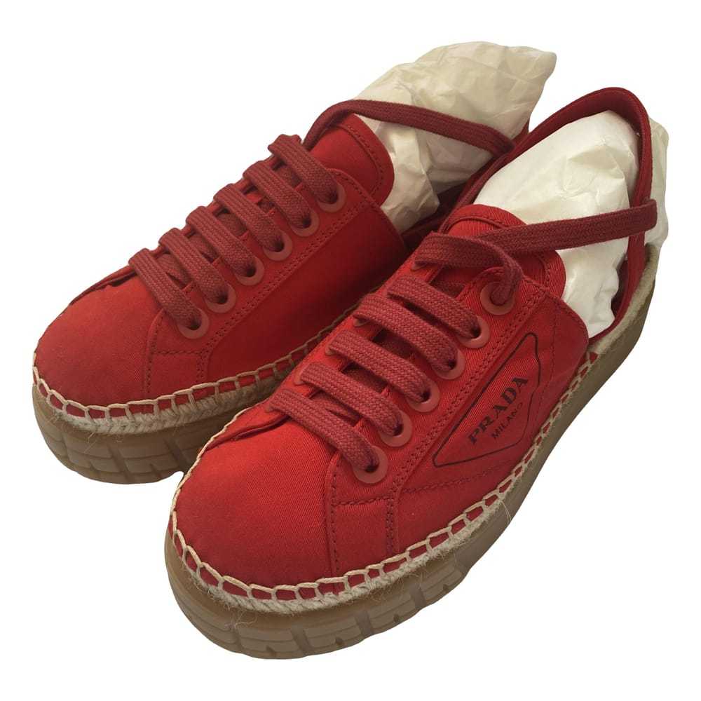 Prada Double Wheel cloth trainers - image 1