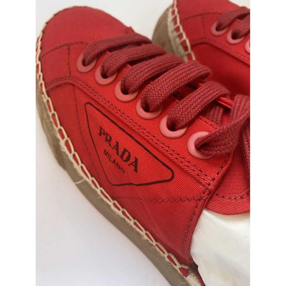 Prada Double Wheel cloth trainers - image 4