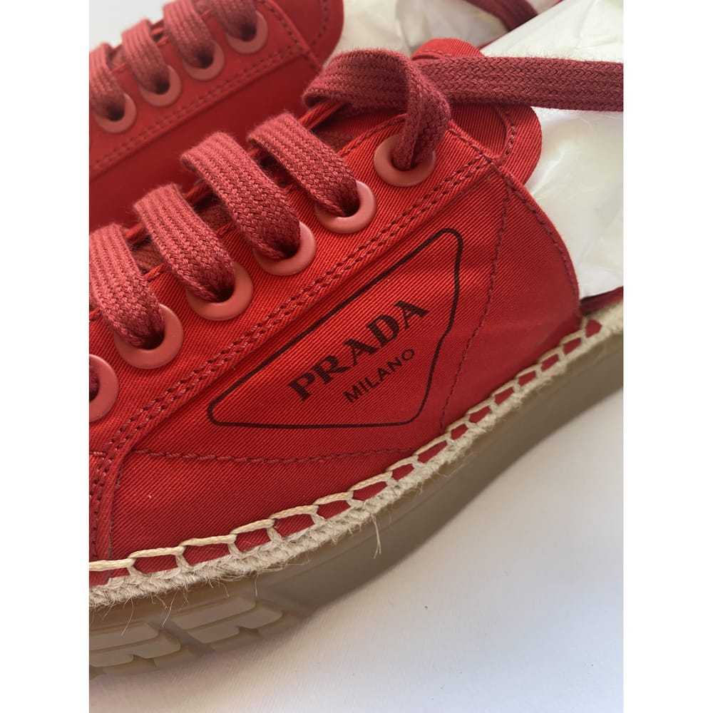 Prada Double Wheel cloth trainers - image 6