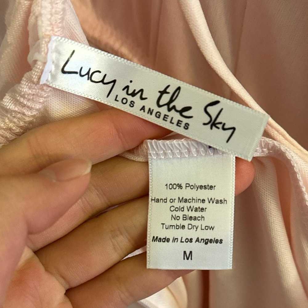 Lucy in the Sky Pink A-Line Floral Dress - image 8
