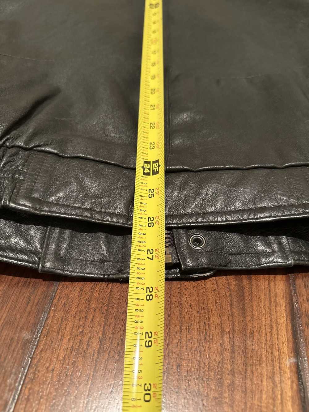Perry Ellis × Vintage Vintage Leather Jacket Perr… - image 5