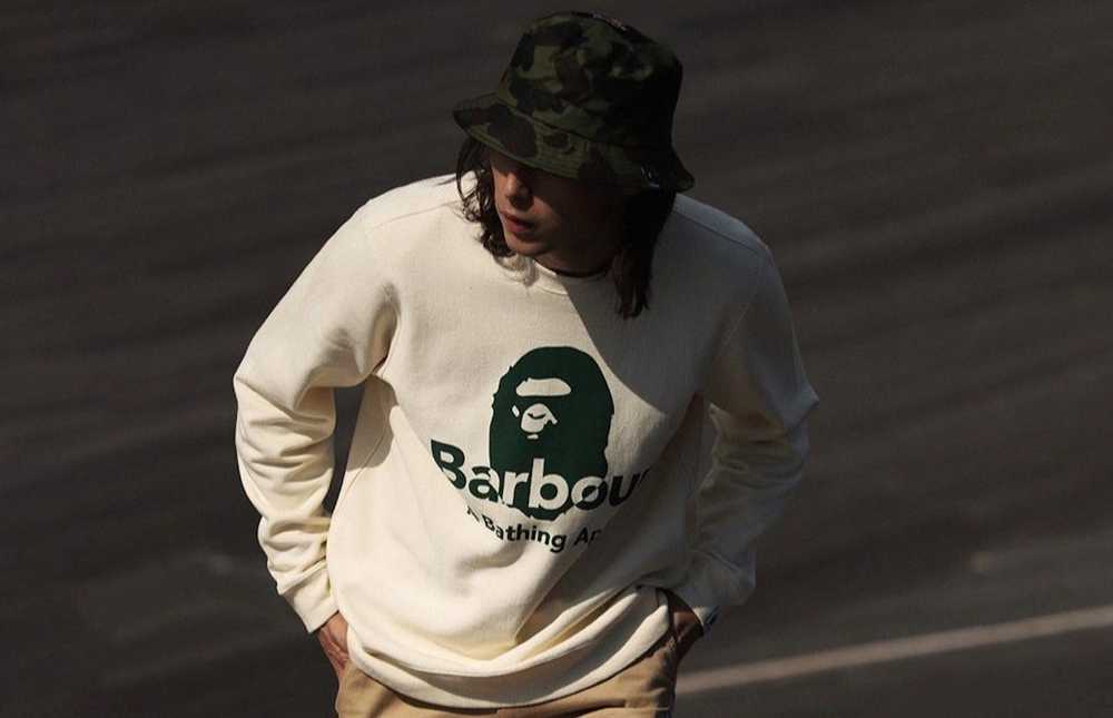 Bape × Barbour BAPE x BARBOUR CREWNECK - image 8