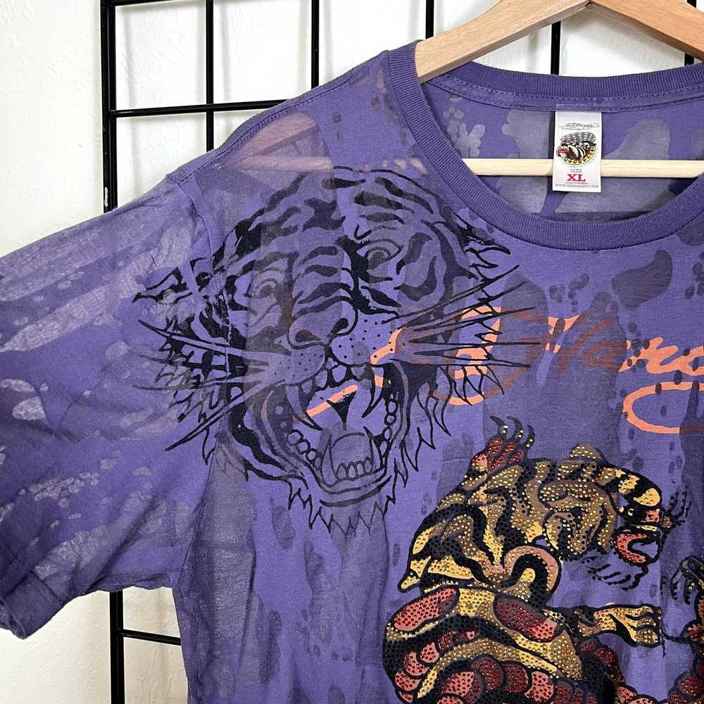 Ed Hardy Y2K Ed Hardy Purple Tiger Shirt - image 2