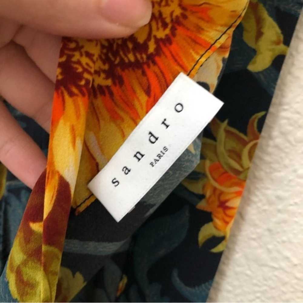 Sandro Sunflower Silk Dress - image 11