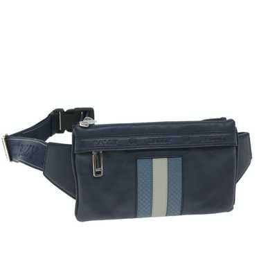 Bally BALLY Waist bag Leather Navy Auth ac2398 - image 1