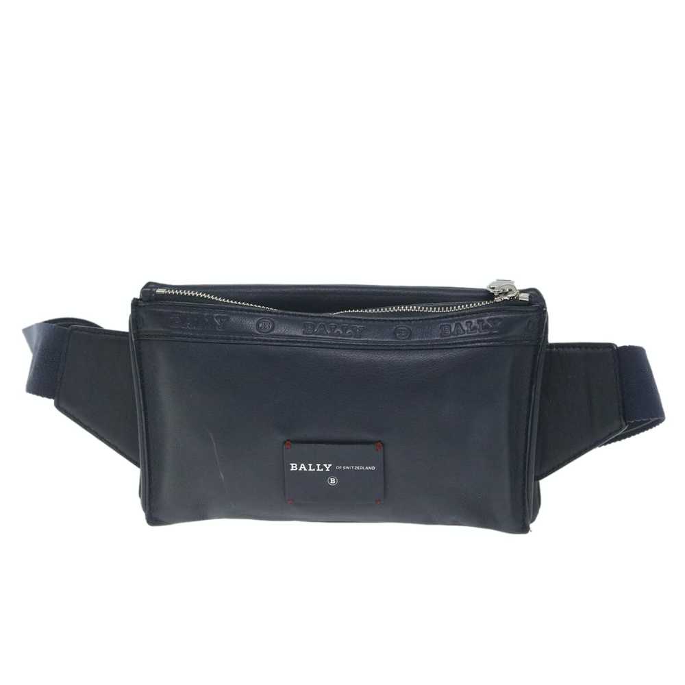 Bally BALLY Waist bag Leather Navy Auth ac2398 - image 2