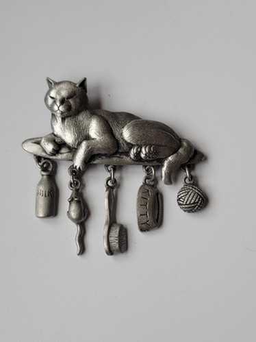 Vintage articulated cat - Gem