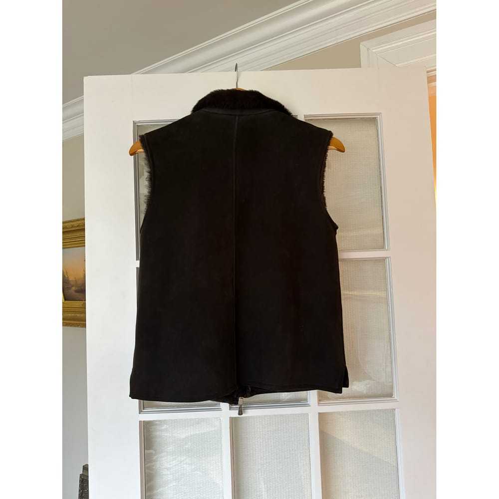 Loro Piana Leather short vest - image 2