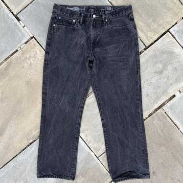 Gap Y2K Faded Black Distressed Washed Jeans