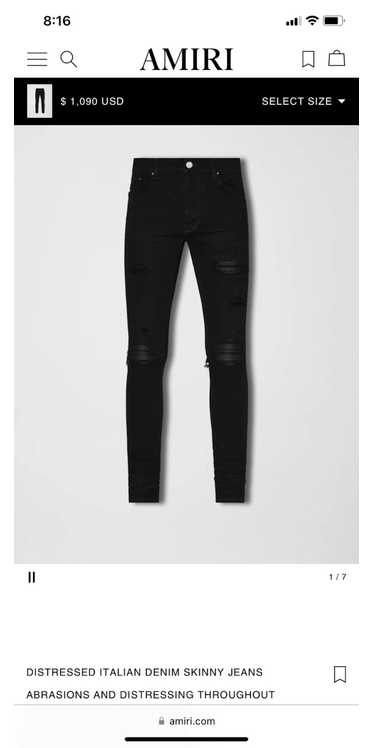 Amiri Amiri mx1 jeans black