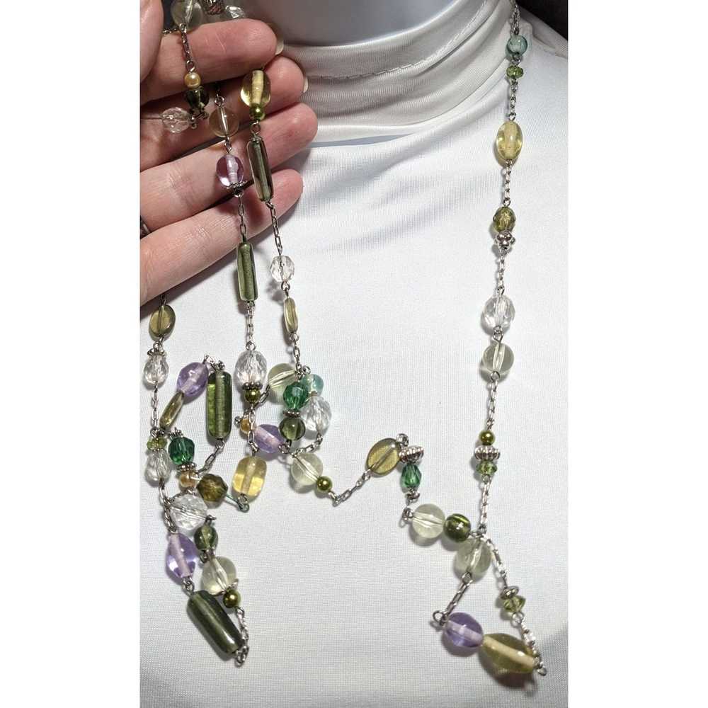 Other Lia Sophia Pastel Glass Necklace - image 2
