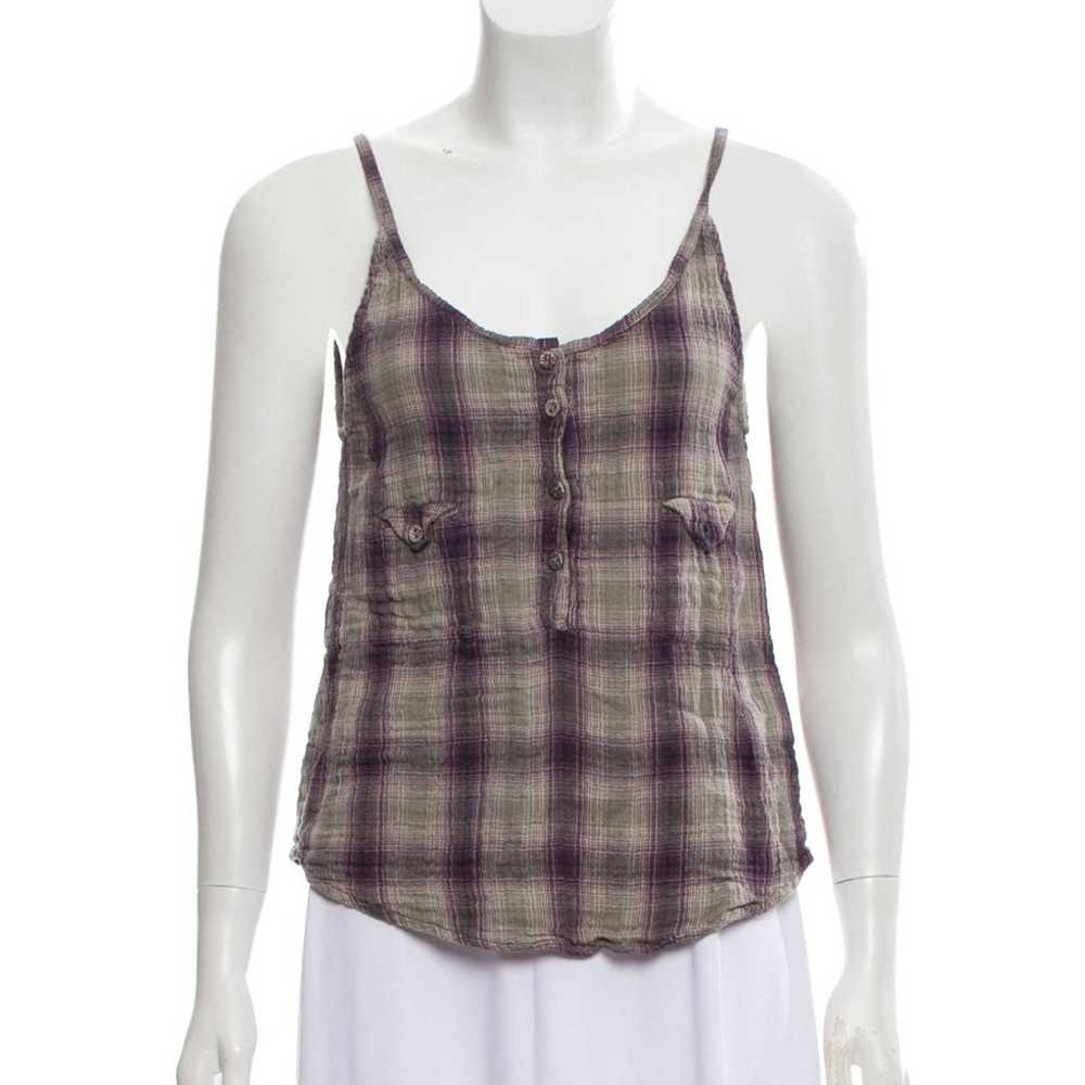 Iro IRO Designer Casual Grunge Muted Purple Plaid… - image 1