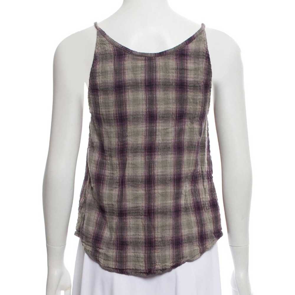 Iro IRO Designer Casual Grunge Muted Purple Plaid… - image 3