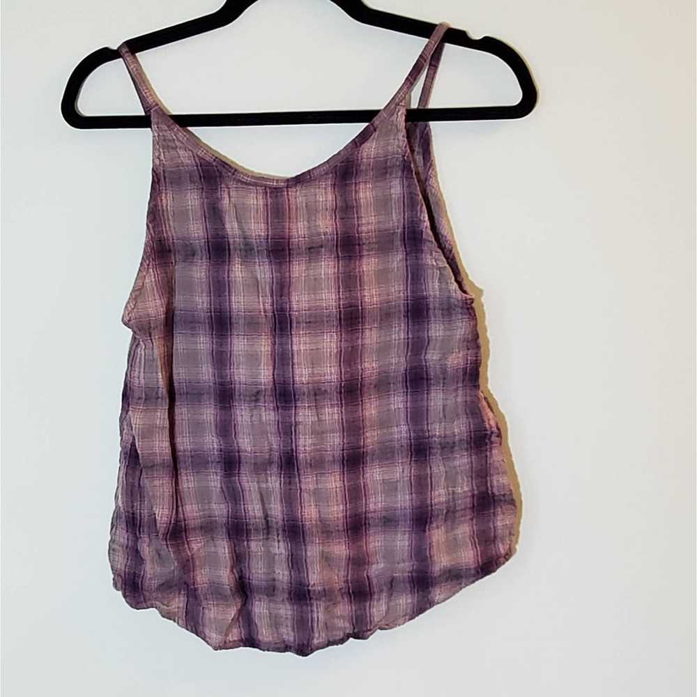 Iro IRO Designer Casual Grunge Muted Purple Plaid… - image 6