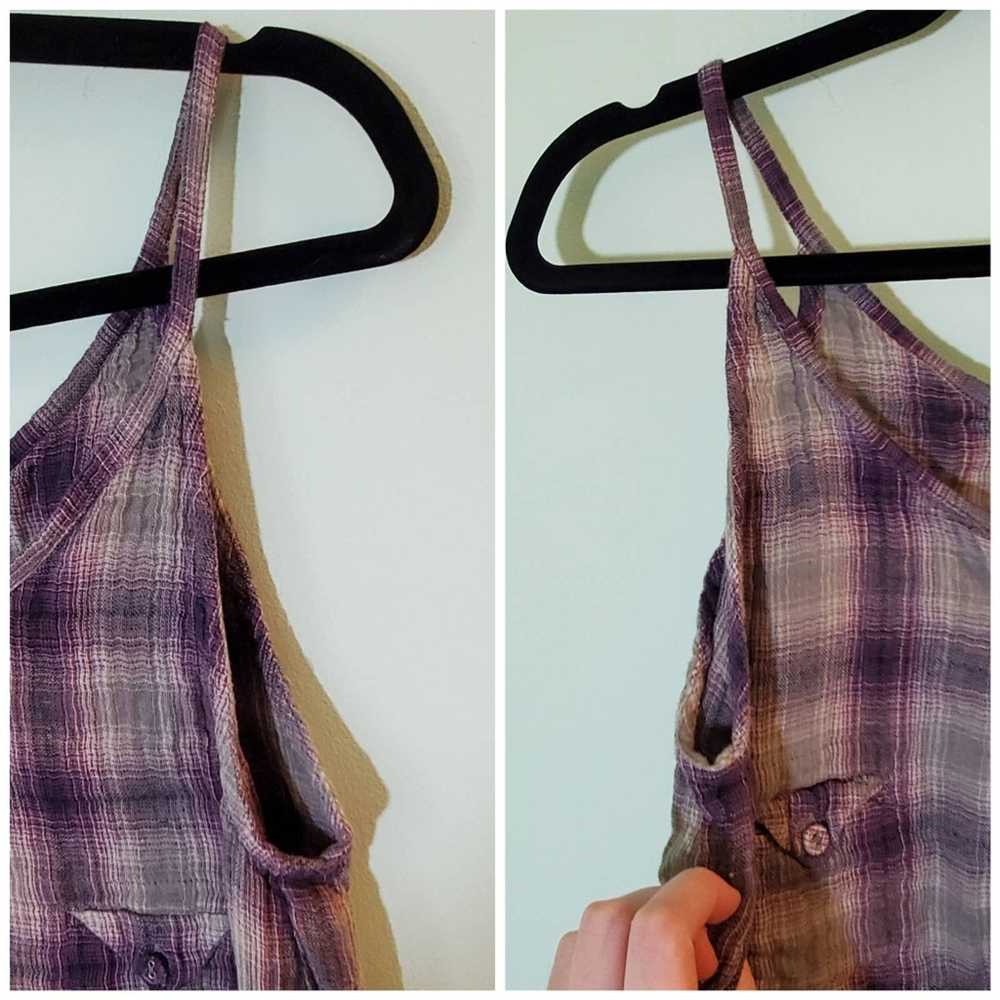 Iro IRO Designer Casual Grunge Muted Purple Plaid… - image 8