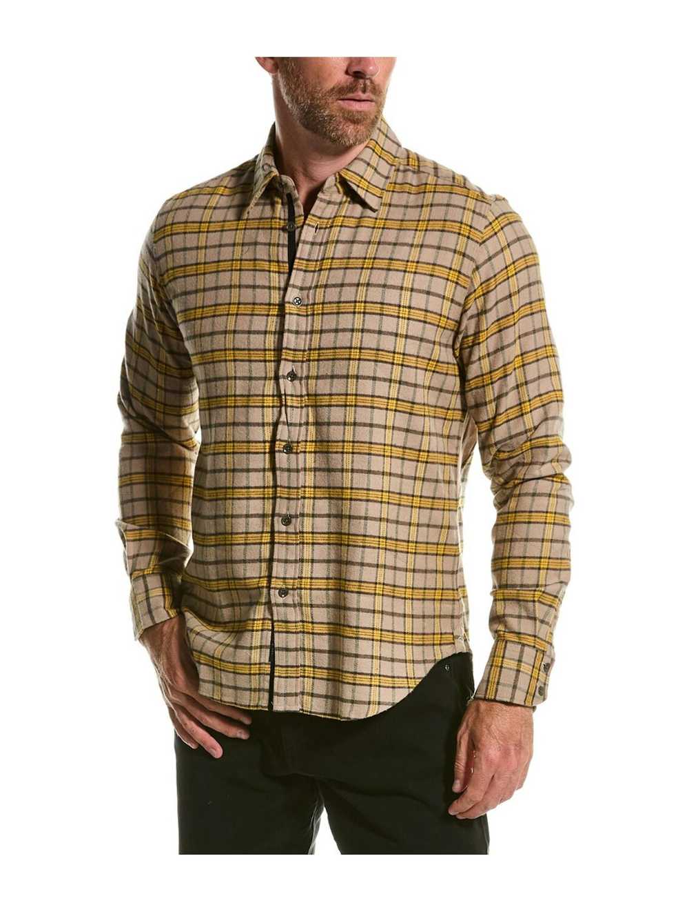 Rag & Bone Rag & Bone mustard yellow Flannel with… - image 1