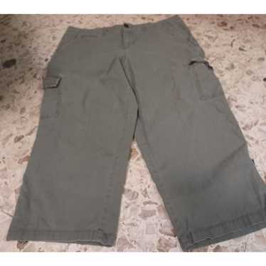 Sonoma Capris Womens Size 14 Modern Fit Cotton Spandex Stretch Zip Closure