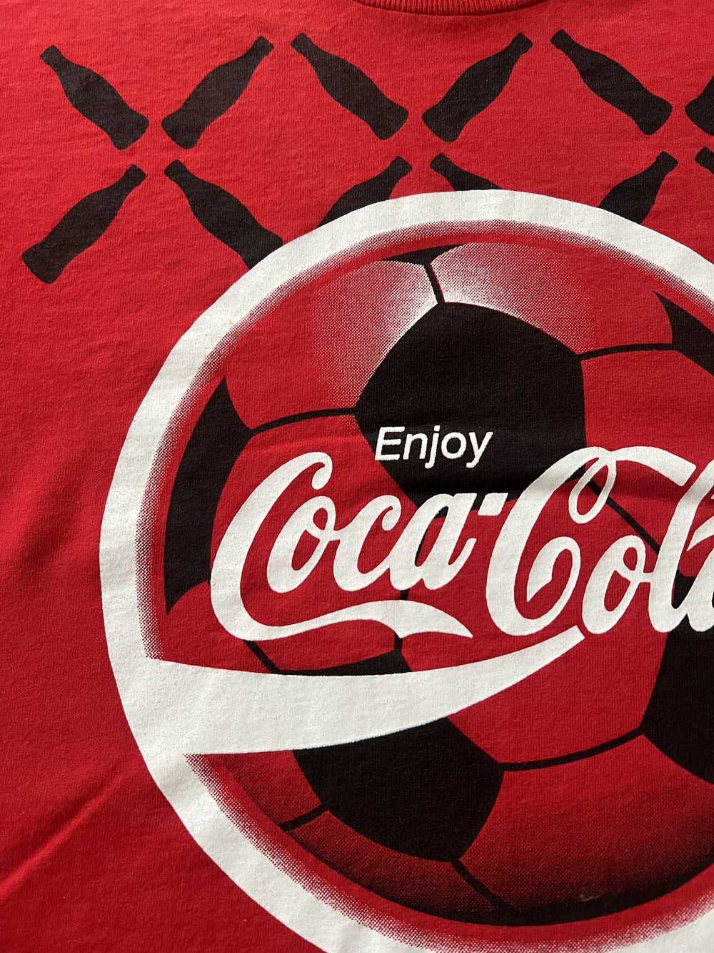 Coca Cola × Soccer Jersey × Vintage Vintage 1996 … - image 5