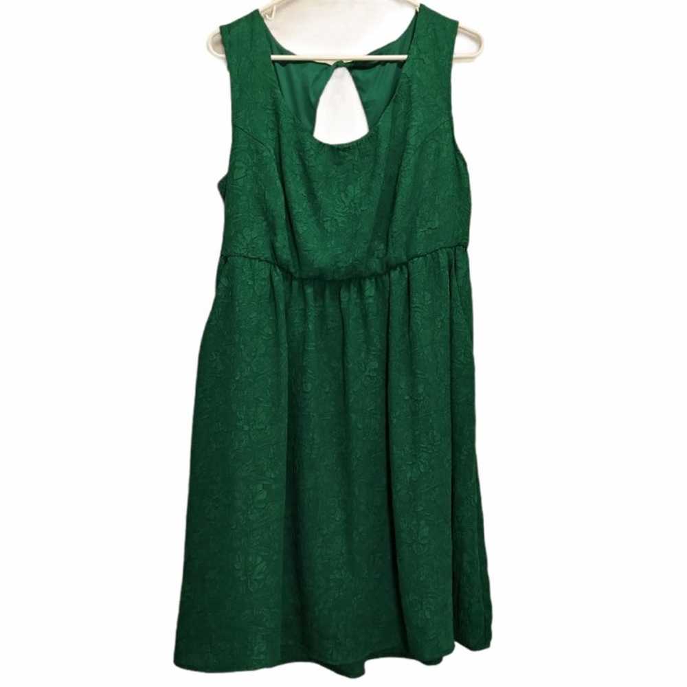 TORRID green floral dress sleeveless 14 - image 4