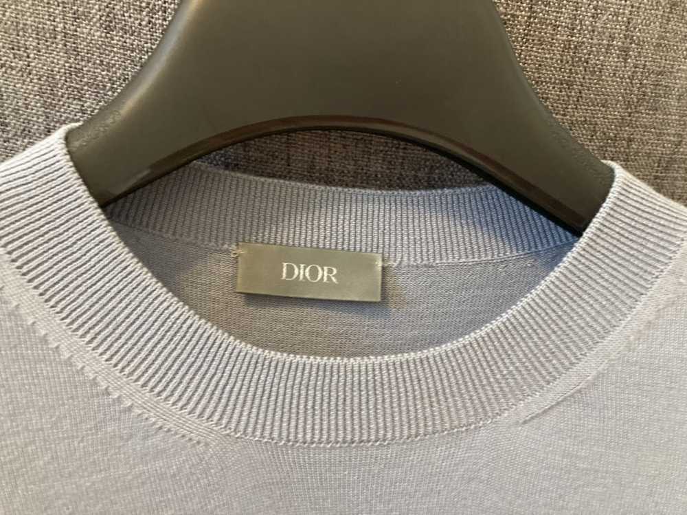 Dior Dior Homme Sweater Small Blue Grey Bee - image 3