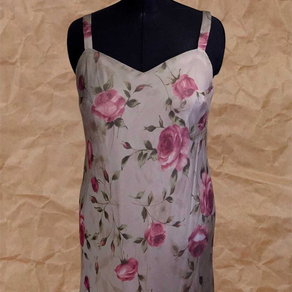 Vintage R&M Richards Gray Floral Dress Jacket Set - image 5