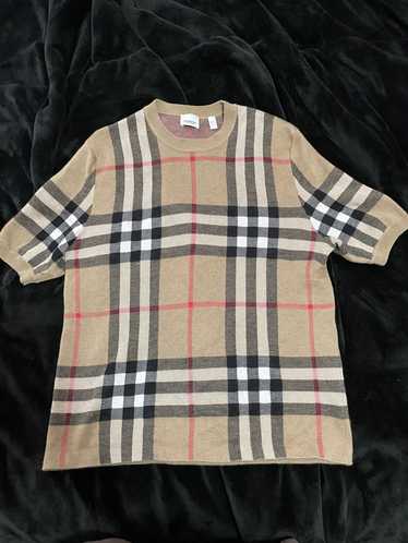 Burberry Check Cotton Jacquard T-shirt