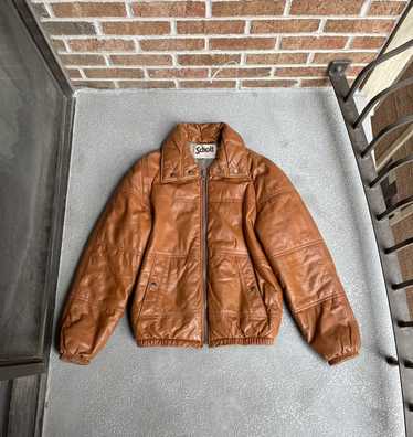 A2 Flyers Leather × Leather Jacket × Schott Vintag
