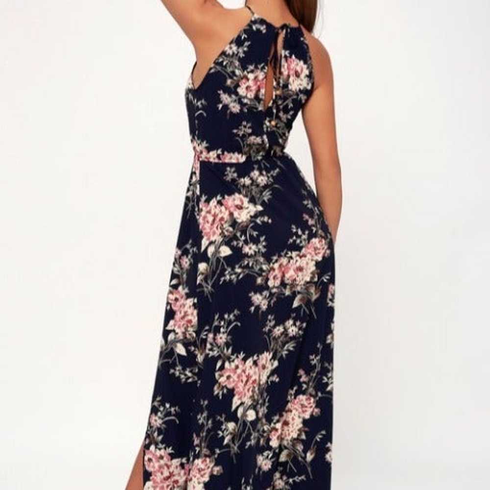 Feel the Music Midnight Floral Print Maxi Dress - image 3