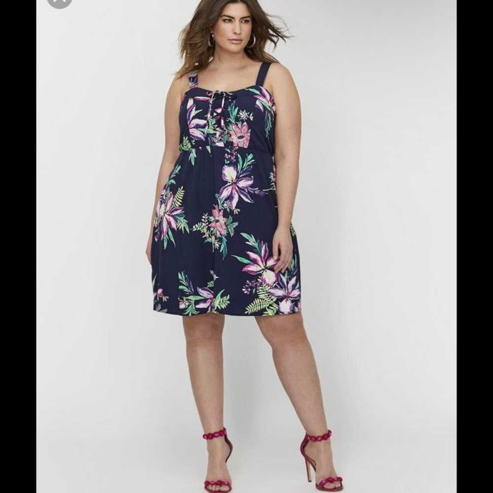 NWOT Elle Beautiful floral mid motif dress - image 8