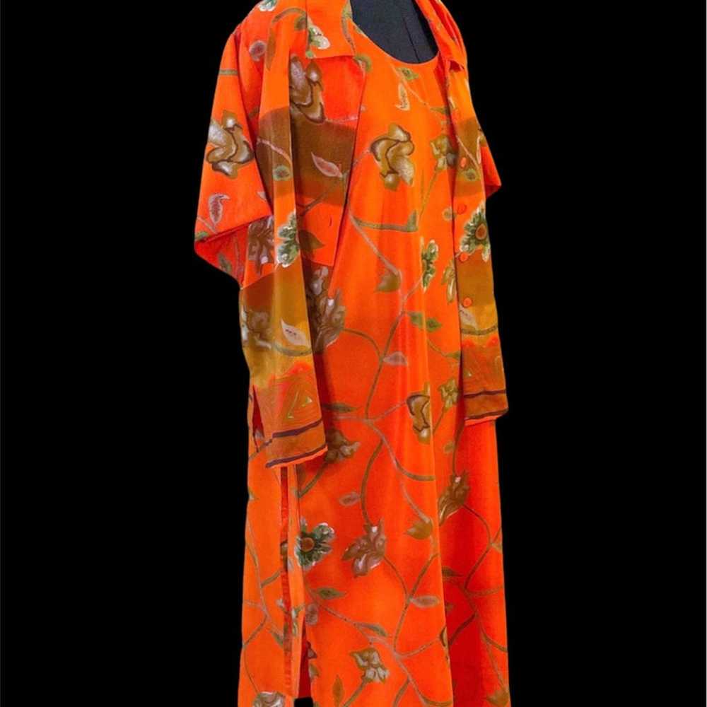 Vintage MPH Collection Orange Floral Set - image 1
