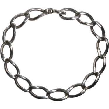 Sterling Oval Open Link Curb Chain Bracelet