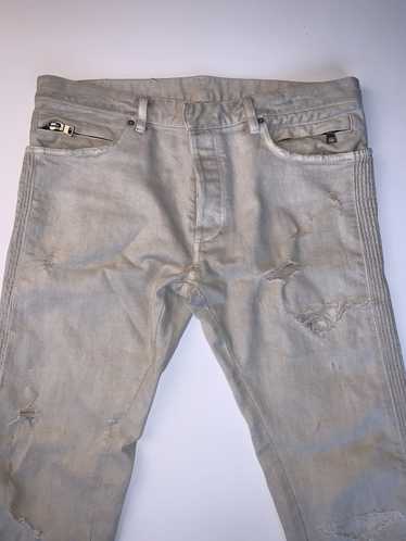 Balmain Off white ripped denim jeans