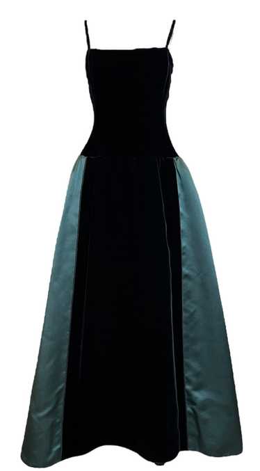 Yves Saint Laurent Haute Couture 80s Black Velvet 