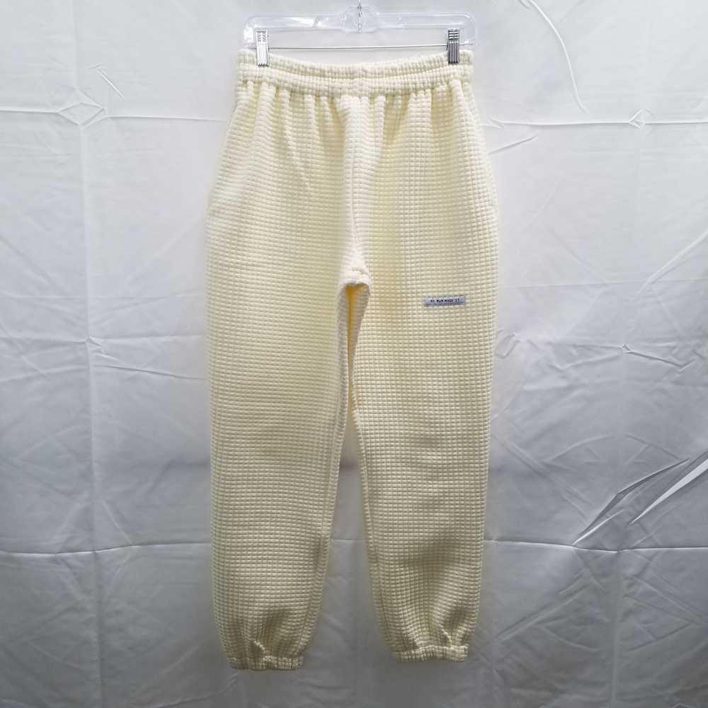 Cream Quilted Sweatpants My Mum Made It - image 1