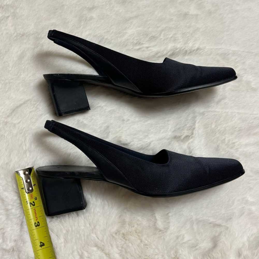 Vintage Naturalizer Navy Blue Sling Back Heels Si… - image 4