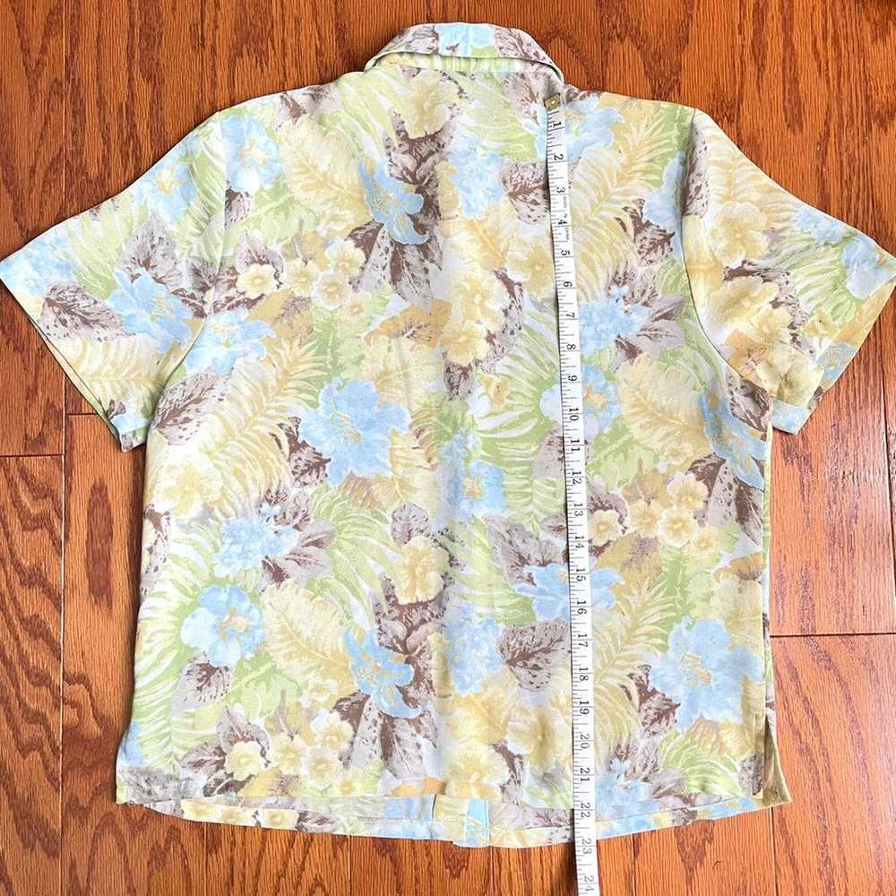 Pendleton Floral Hawaiian Short Sleeve Shirt. Lig… - image 3
