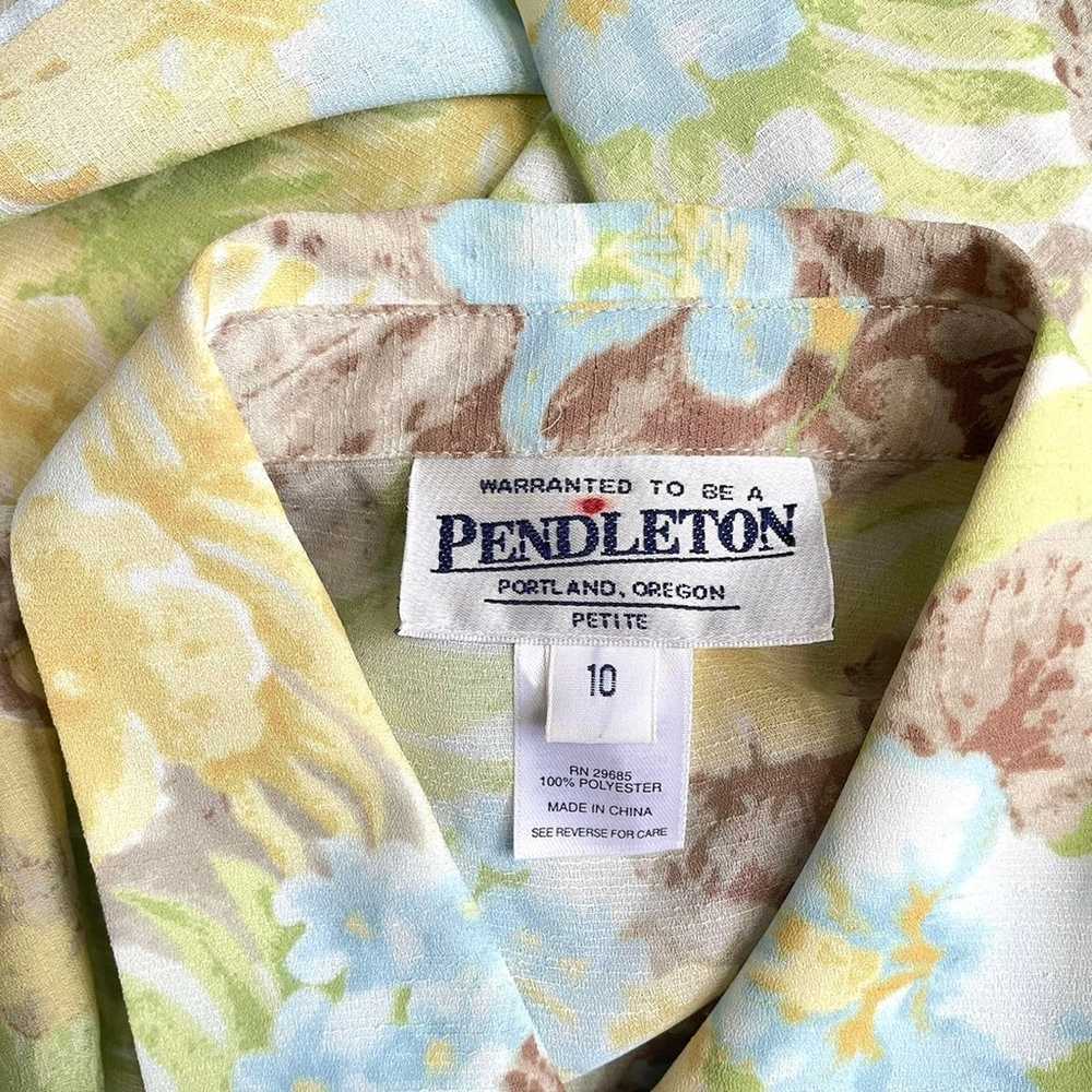 Pendleton Floral Hawaiian Short Sleeve Shirt. Lig… - image 4