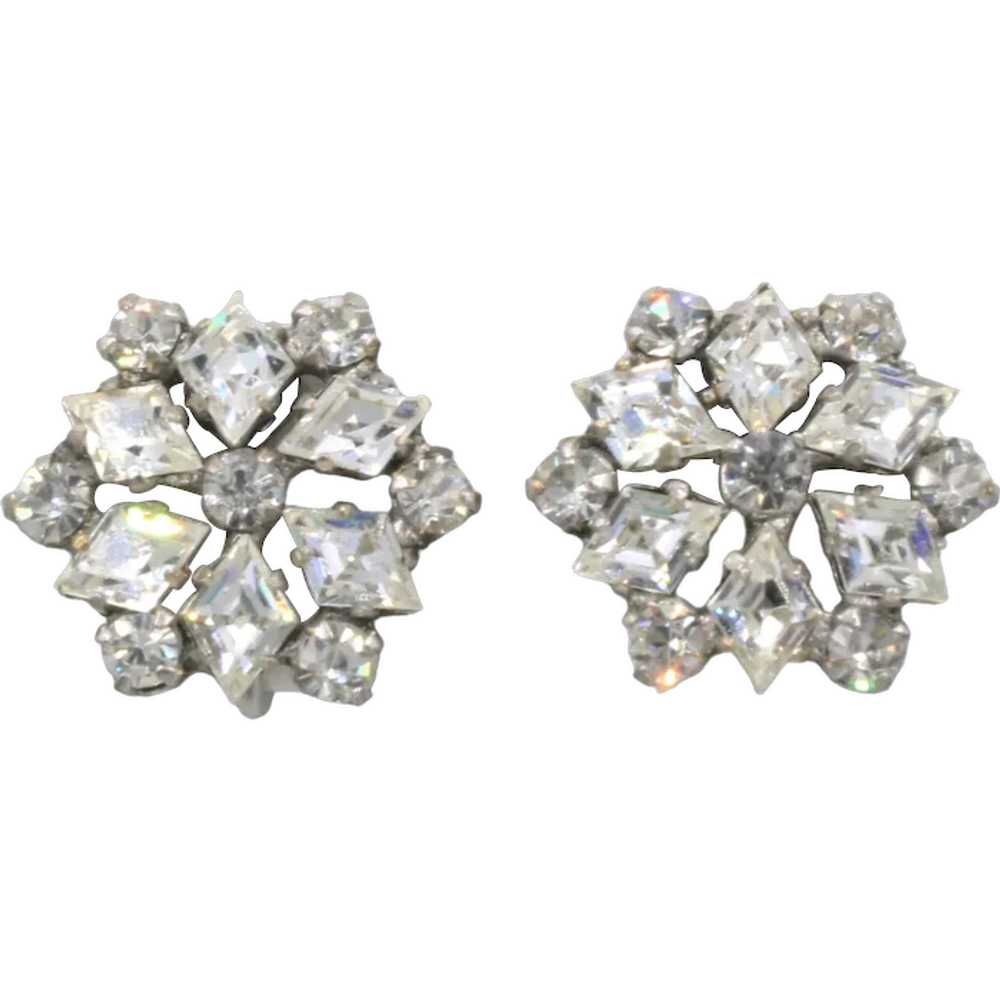 Earrings Kramer Ny New York Rhinestone Snowflakes Gem